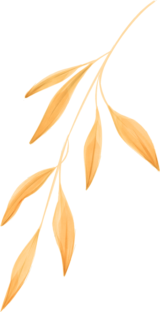 Bunch Of Leaves Watercolor Illustration Element